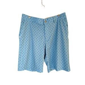 Adidas‎ Shorts Men 32 Blue Print Stretch Performance Golf